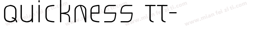 Quickness TT字体转换